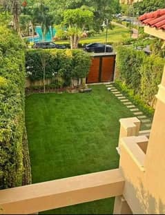 Apartment with Garden 3Bed fully finished in compound Amara very prime location direct on 90 street fifth settlements new cairo
