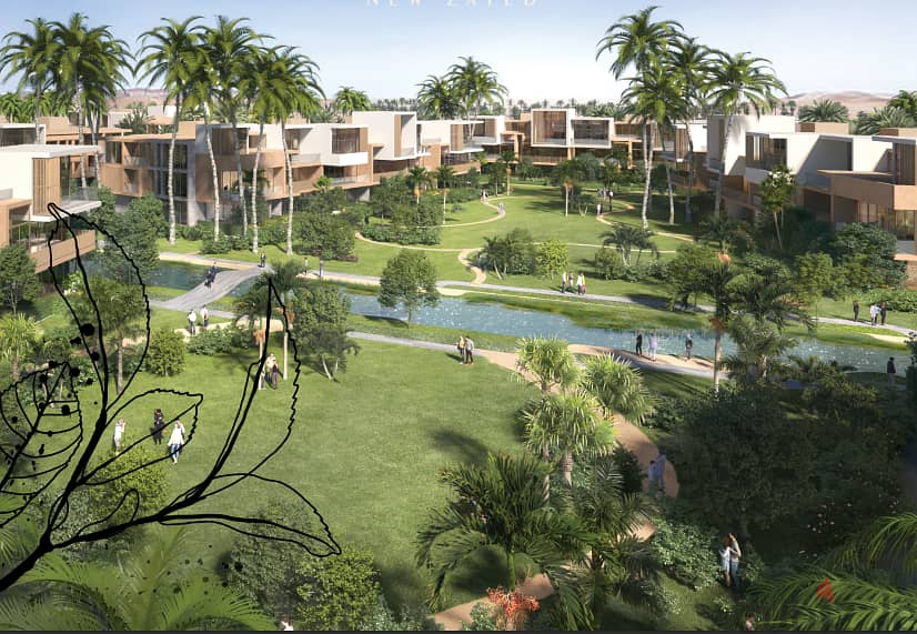 شقة للبيع 3 غرف متشطبه بالتكيفات للبيع بكمبوند مارفل بالشيخ زايد الجديده -Mar Ville New Sheikh Zayed- 1