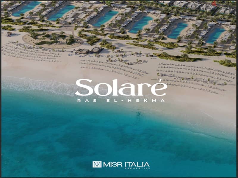 Own a fully finished chalet with a 5% down payment with a view on the lagoon in Ras El Hekma -  Solare 1