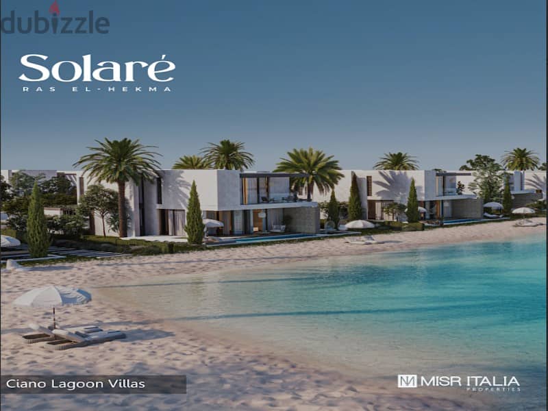 Own a fully finished chalet with a 5% down payment with a view on the lagoon in Ras El Hekma -  Solare 11