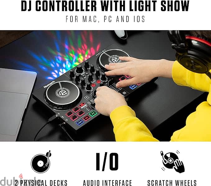 Party Mix II DJ Controller with Built-In Light Show 1