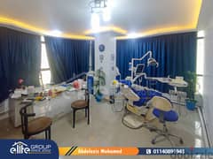 عيادة اسنان 120م مجهزة للبيع  بشارع مصطفى كامل ميدان الساعة