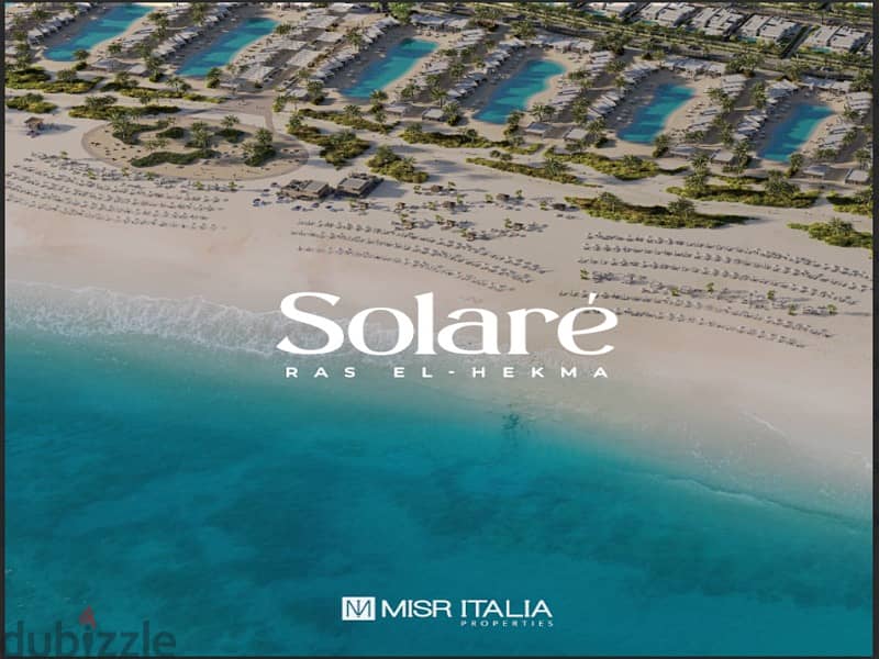 With a 5% down payment, a chalet with a private garden area, first row on the Lagoon, fully finished, in Ras El Hekma - Solare 8