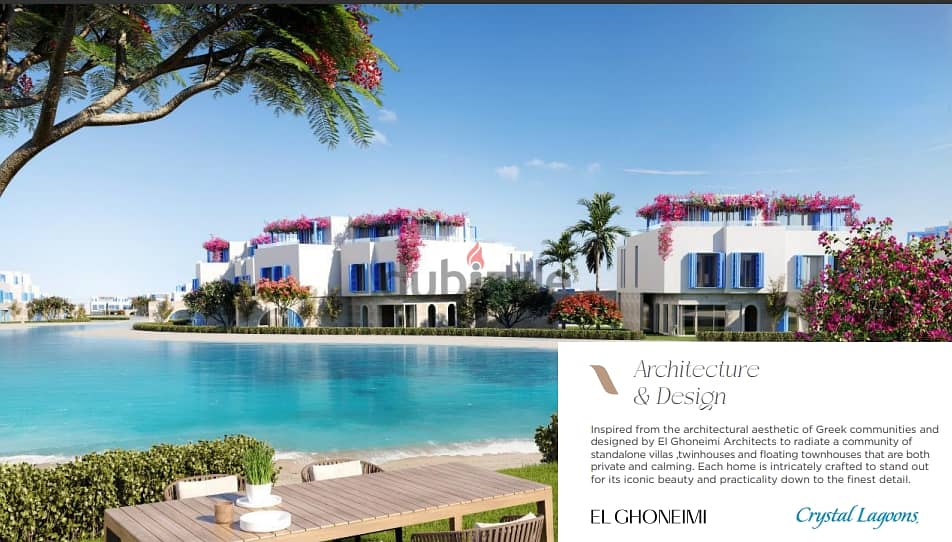 for sale primary Type d  First Row Lagoon middel Town House BUA 225m, Fully Finished very limited units 3