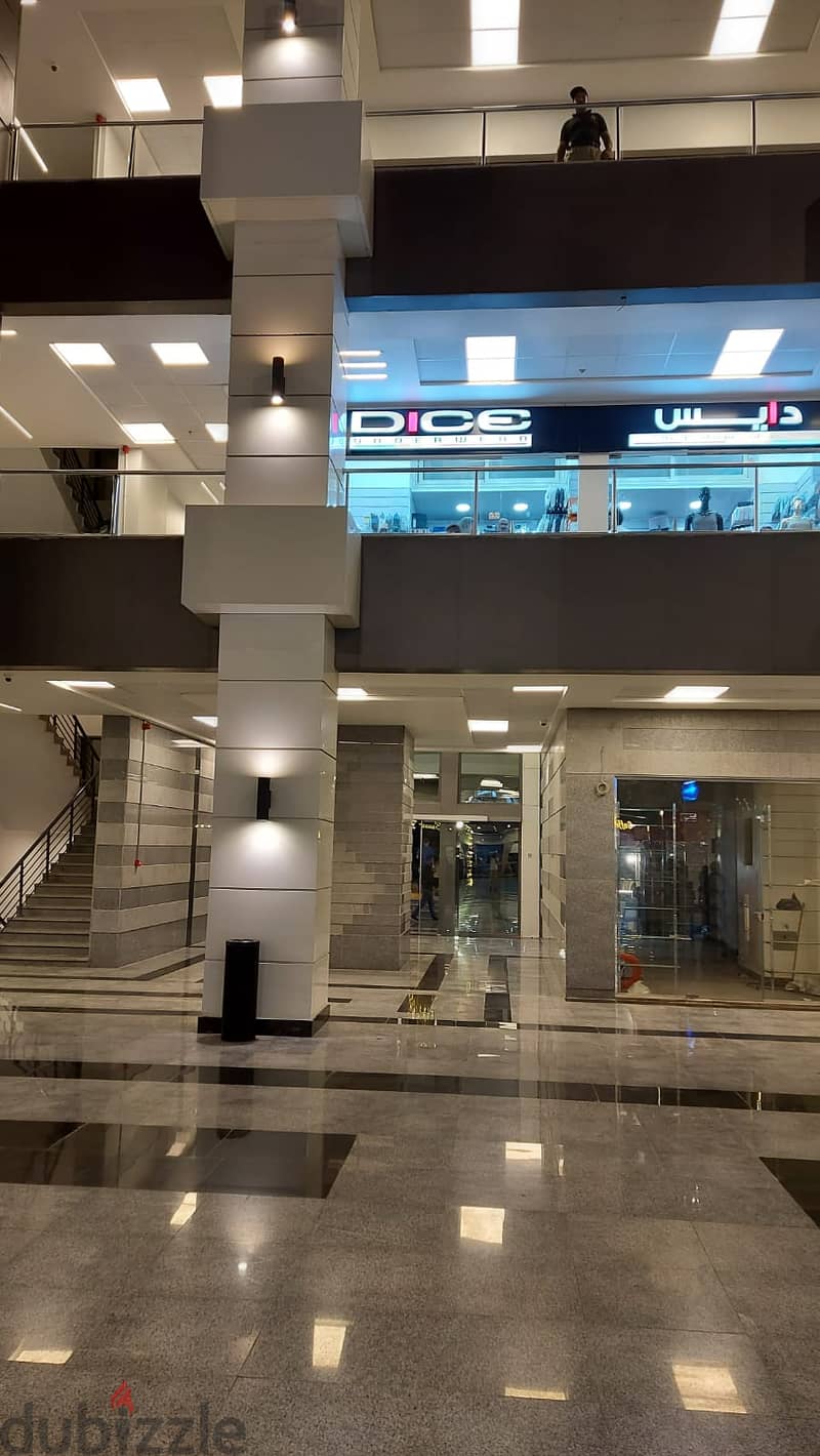 A shop for sale, ready to use in Value Mall, Shorouk, suitable for a café or restaurant with an outdoor space with prime location 0