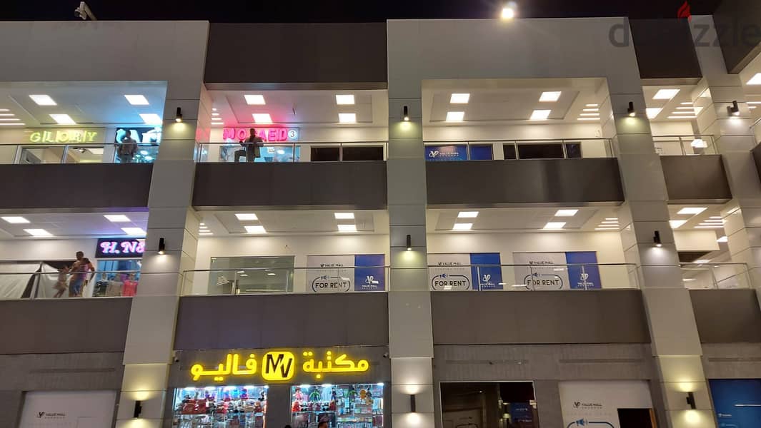 A shop for sale, ready to use in Value Mall, Shorouk, suitable for a café or restaurant with an outdoor space with prime location 5