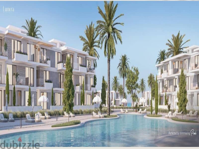 With a 5% down payment, I own a villa in Ras Al-Hikma, first row, on the Lagoon, with full finishing -Solare 6