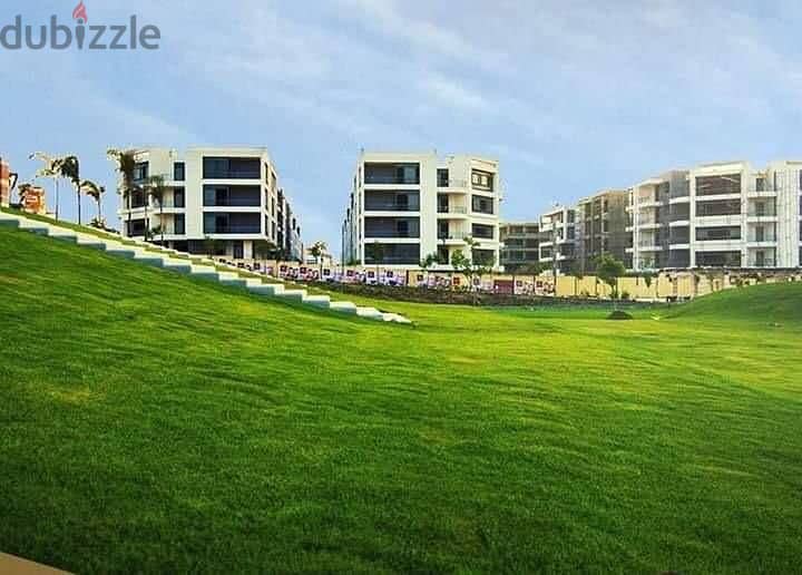 Apartment 164 m frank marine corner with private garden 202 m directly in front of Cairo Airport first row on Suez Road next to Gardenia 8