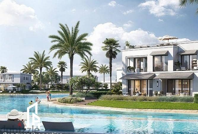 شاليه للبيع في سي شور راس الحكمة هايد بارك الساحل الشمالي باقساط 8 سنوات علي اللاجون  lagoon view chalet in Hyde Park SeaShore Ras El Hekma North Coas 6