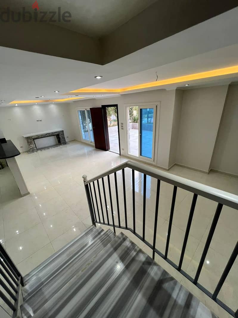 Duplex for sale, ground floor with garden, super luxurious finishing, Fifth Settlement 1
