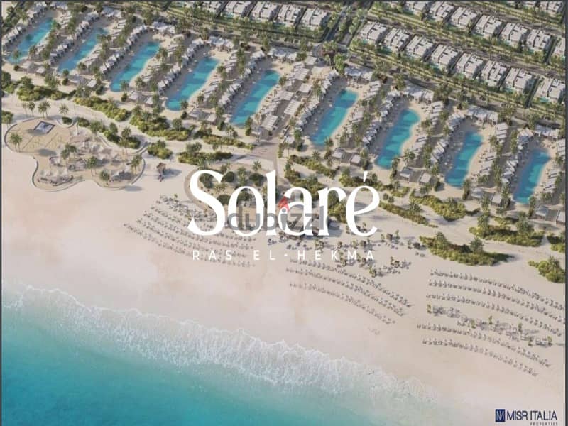 Independent villa with 5% down payment in Ras Al Hekma, first row, on the Lagoon, fully finished -  Solare 2