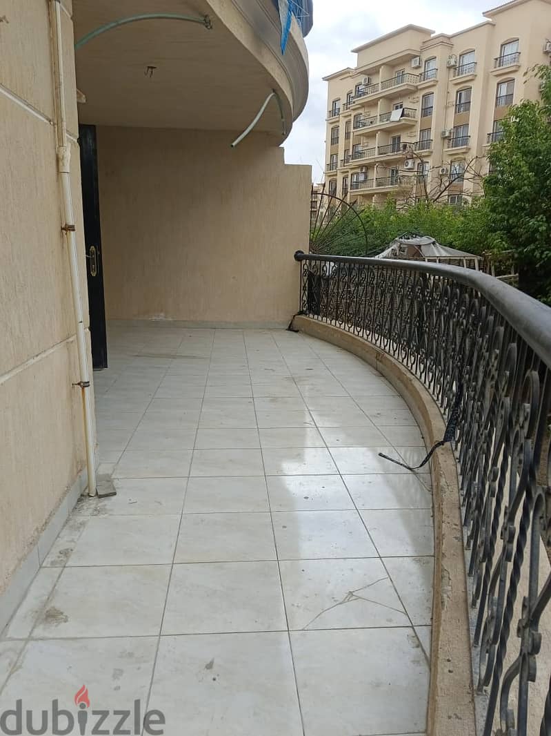 appartment avaliable for rent in el rehab at seventh phase ground floor with garden 180+50 meter 15