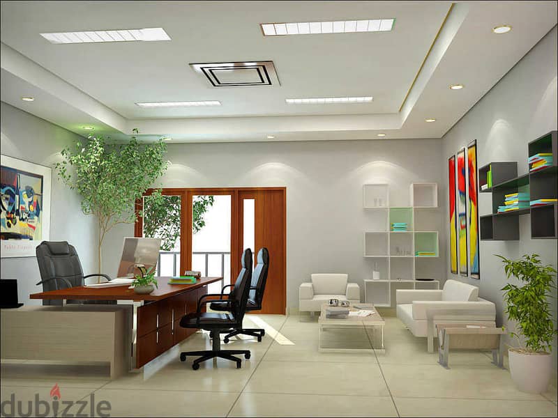 An office of 41 meters with a 10% down payment and a minimum monthly installment in the largest project in the financial district in front of CIB Bank 8