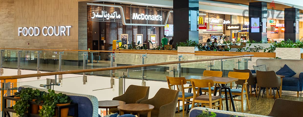 A 54-meter restaurant in the heart of Food Court, with a 20% discount on installments, in front of the International School and University on the West 5