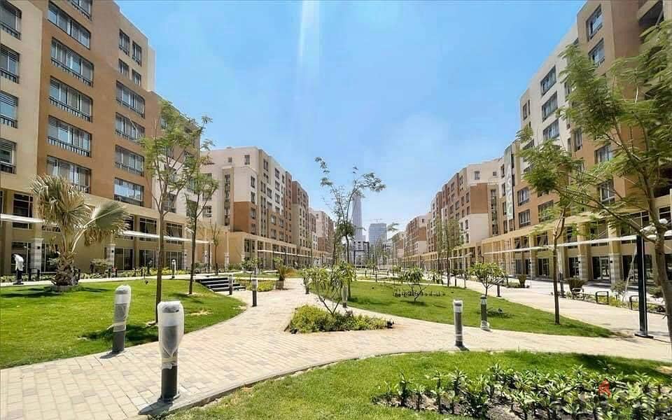 شقة للبيع 158 م في كمبوند المقصد Almaqsad العاصمة الادارية فوري متشطبة 6