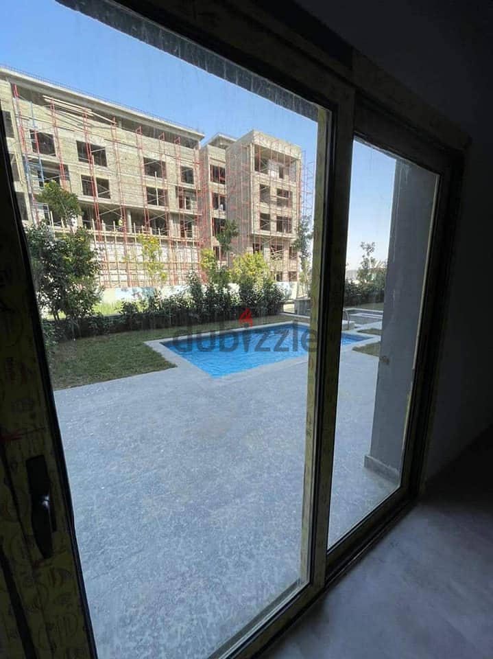 For investment, I own a 3-room apartment with a private garden, installments over 8 years, in New Cairo 3