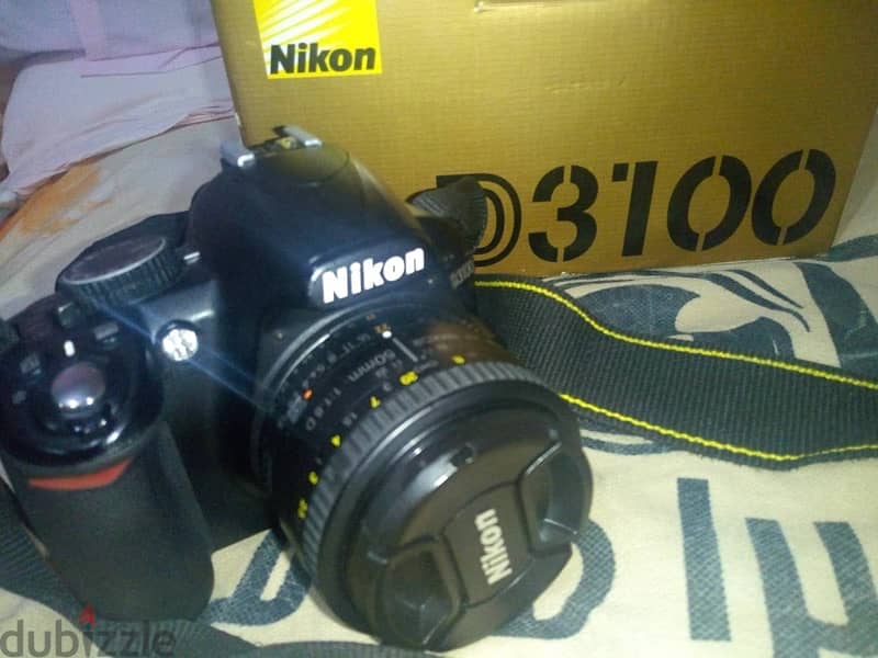 nikon3100d and lens 50 4