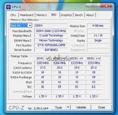 رام ٤ جيجا DDR4 اصلية crucial ماليزي 0