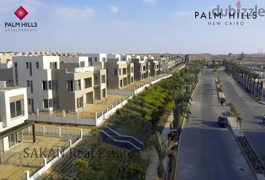 Studio 70m  fully finished Typical in Palm Hills new Cairo 2