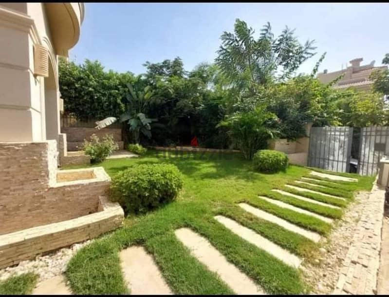 Garden duplex for sale in a compound with full services and facilities, direct to the Stone Park Compound Ring Road 1