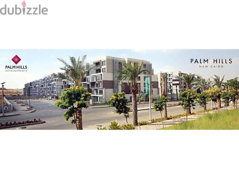 شقة متشطبة للبيع 200 متر مباشرة على الدائري الاوسطي كمبوند بالم هيلز التجمع الخامس Palm Hills New Cairo 5