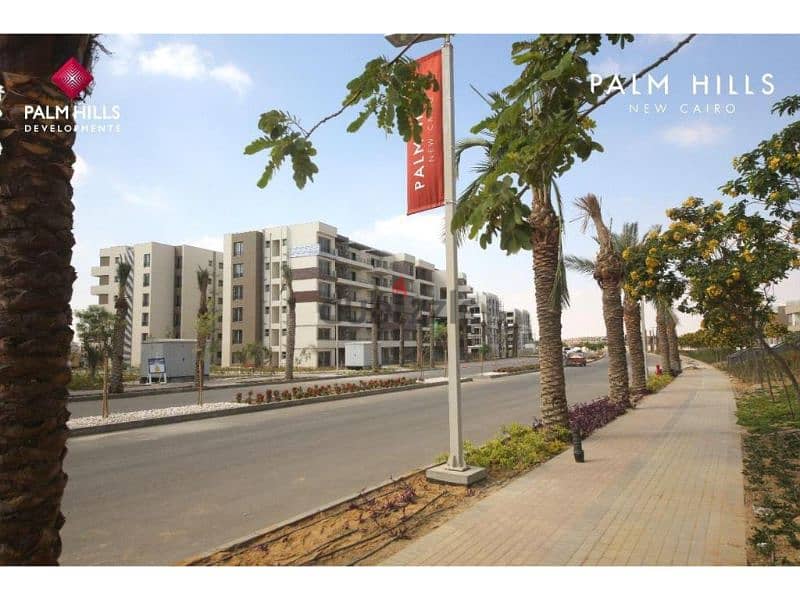 شقة متشطبة للبيع 200 متر مباشرة على الدائري الاوسطي كمبوند بالم هيلز التجمع الخامس Palm Hills New Cairo 7