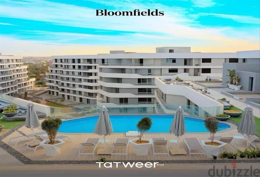 studio 70 m for Sale Bloomfieds with swimming pool on the roof 15% down payment  mostakbal city 0