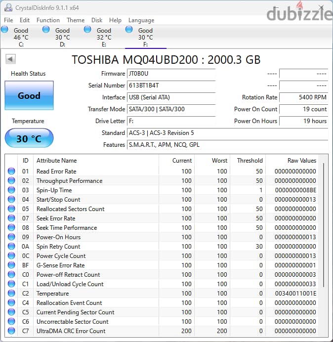 Portable HDD Toshiba Canvio 2 TB هارد خارجى للكمبيوتر 2