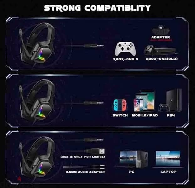Professional Onikuma K20 gaming headset 2