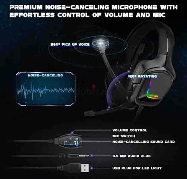 Professional Onikuma K20 gaming headset 3