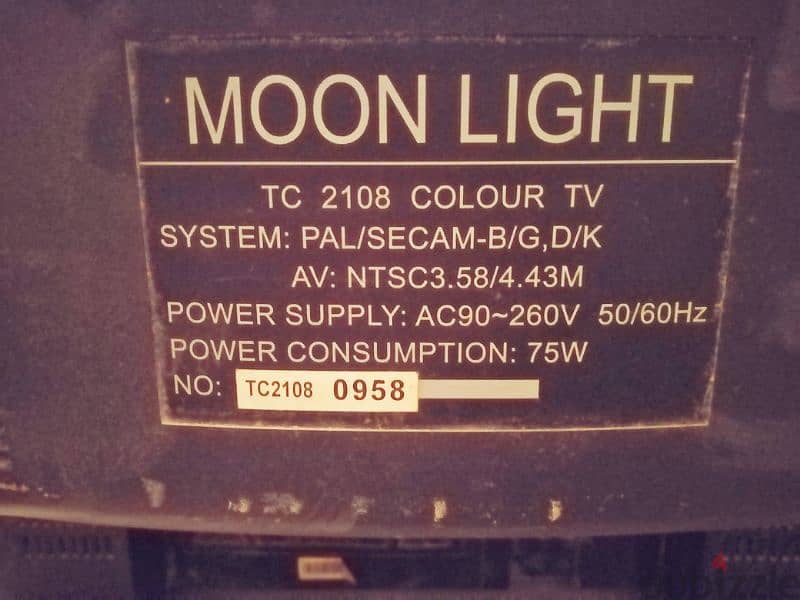تلفزيون Moonlight Multi-Systeam TC2108 2