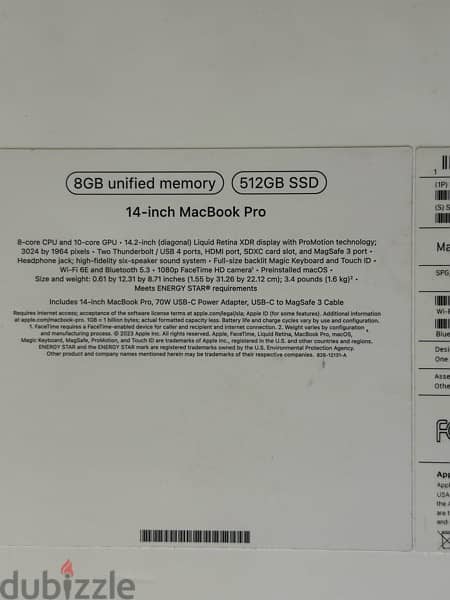 MacBook Pro M3 - 14 inch - 512SSD - NEW - SEALED 2