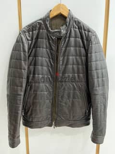 MASSIMO DUTTI Reversible Leather Jacket