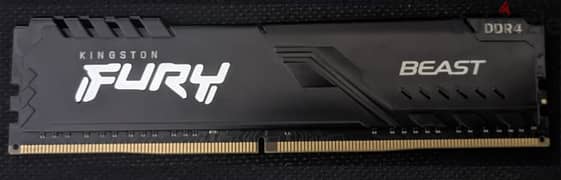 رامات 16 جيجا كنج ستون - Kingston Fury Beast DDR4 16GB RAM 3600Mhz
