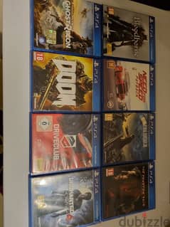 Playstation 4 (PS4) 1 TB + 8 CDs + 2 original controllers