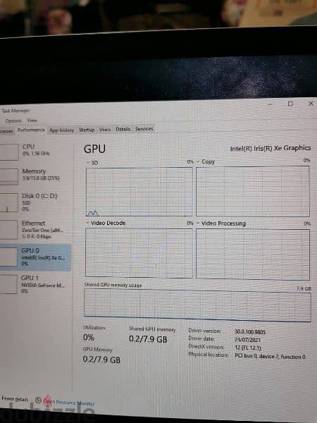 HP i7 11657G /Nvidia mx450/ ram 16 DDR4 3200 7