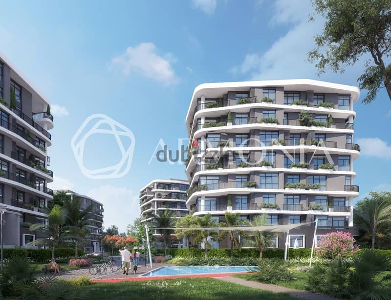 135 sqm apartment with garden for immediate delivery in the heart of the New Administrative Capital in Armonia Compound 1
