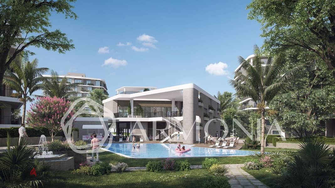 135 sqm apartment with garden for immediate delivery in the heart of the New Administrative Capital in Armonia Compound 8