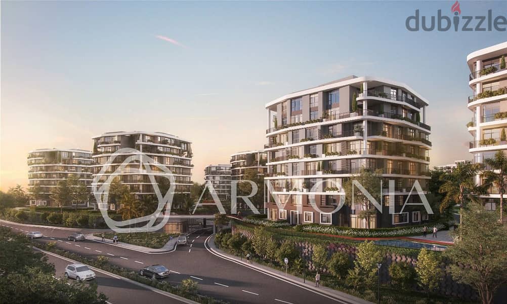 135 sqm apartment with garden for immediate delivery in the heart of the New Administrative Capital in Armonia Compound 15