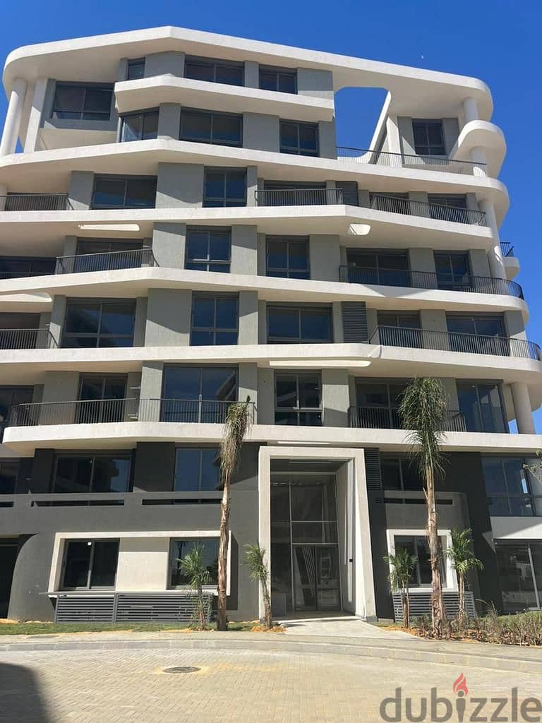 230 sqm apartment with garden for immediate delivery in R7 Zone, Armonia Compound, New Administrative Capital, on the Middle Ring Road 5