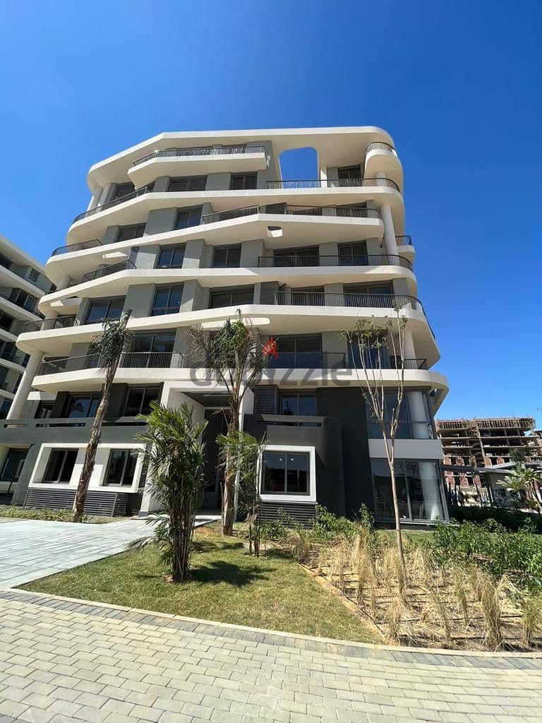 230 sqm apartment with garden for immediate delivery in R7 Zone, Armonia Compound, New Administrative Capital, on the Middle Ring Road 15