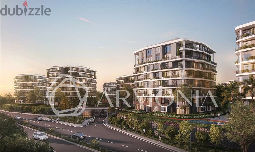 Own your 223 sqm garden apartment with a 10% down payment for immediate delivery in Armonia Compound, New Administrative Capital 2