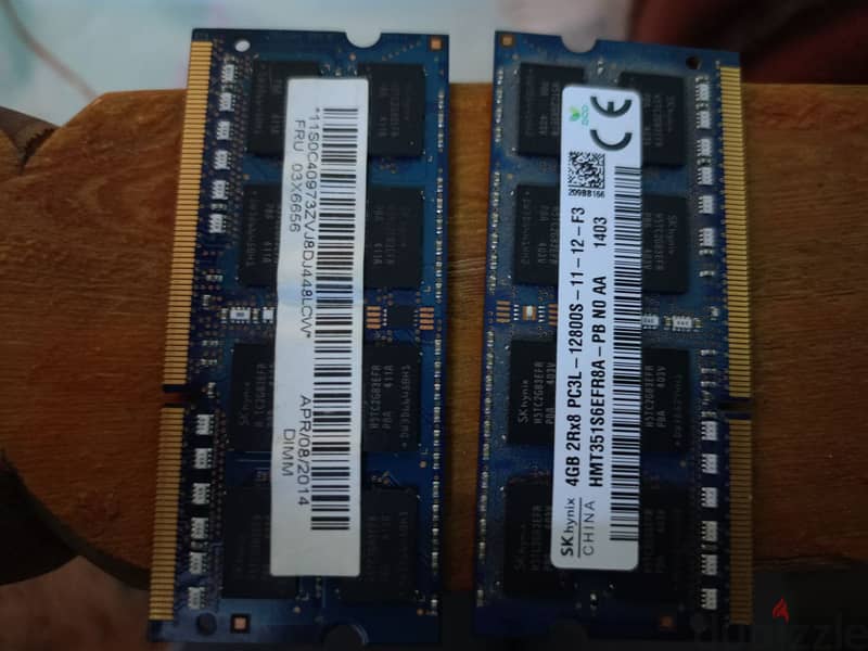 Ram DELL 4GB 2Rx8 pc3l 12800s DDR3 2