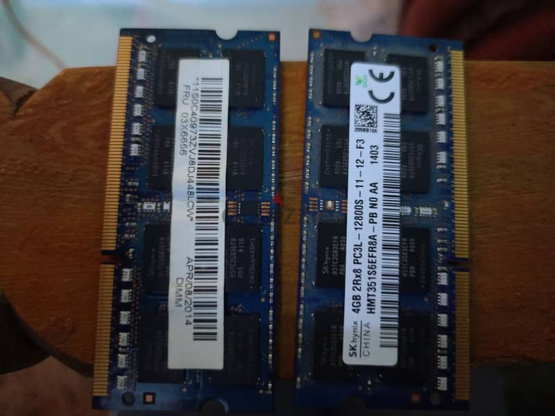 Ram DELL 4GB 2Rx8 pc3l 12800s DDR3 3