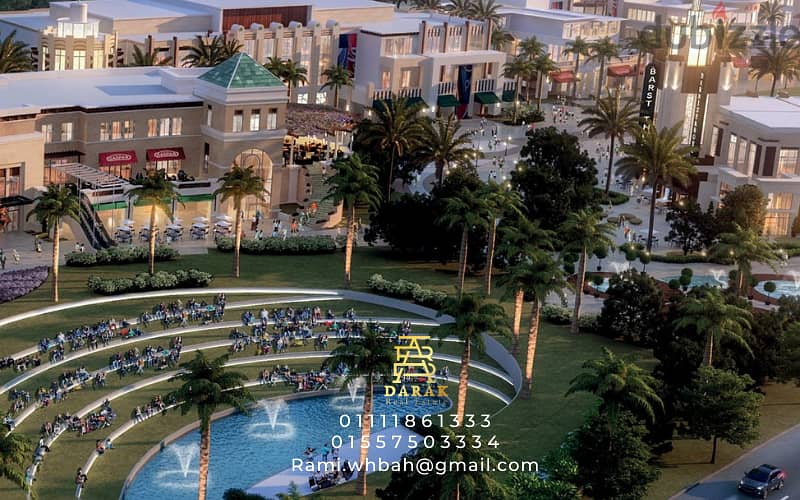 مطعم وكافيه بسعر مميز  اندور 87م اوت دور 102م مطعم وكافيه للبيع في اوبن اير مول مدينتي Open Air Mall Madinaty 20