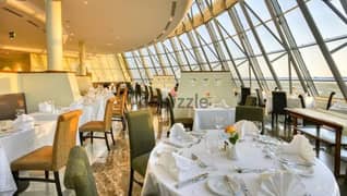 Restaurant or cafe, ground floor, 54 meters, immediate receipt, with only 10% down payment, on the largest lake in the mall, in the Mu23 area,