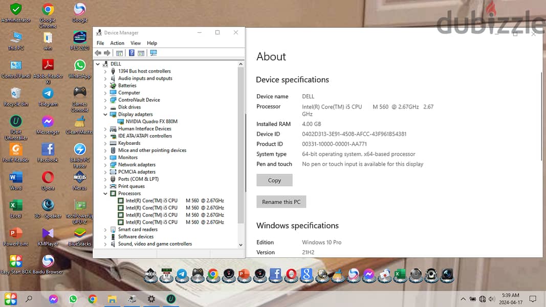Lap Dell i5  -  بحالة ومواصفات ممتازة 5
