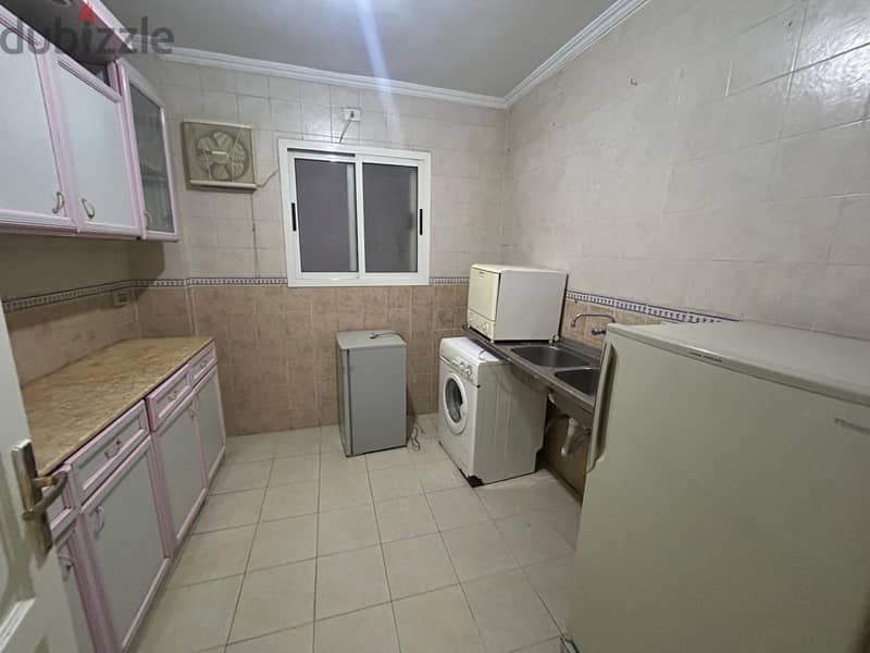 Apartment for rent in Madinaty, 140 sqm, facing the services in B1, near Arabyesk Mall, fully air-conditioned. 5