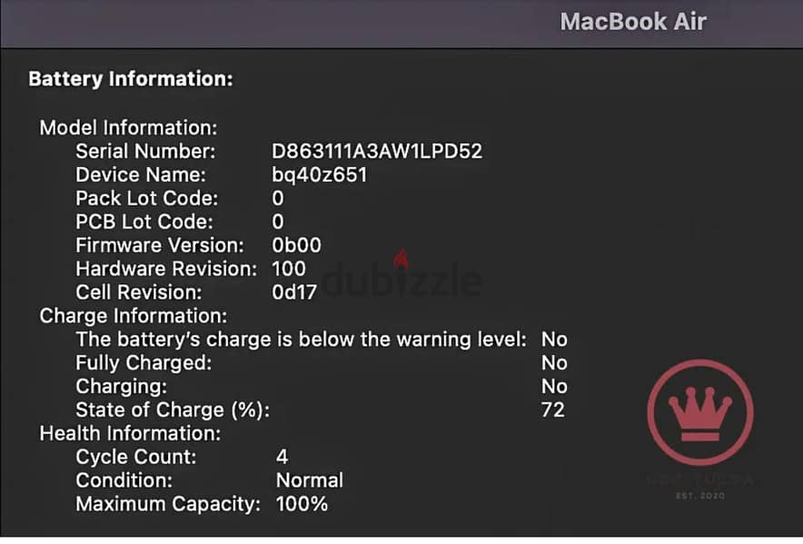 MacBook Air Apple M2 8 - Core Chip 15 Inch  لاب توب ماك  بوك مستعمل 5