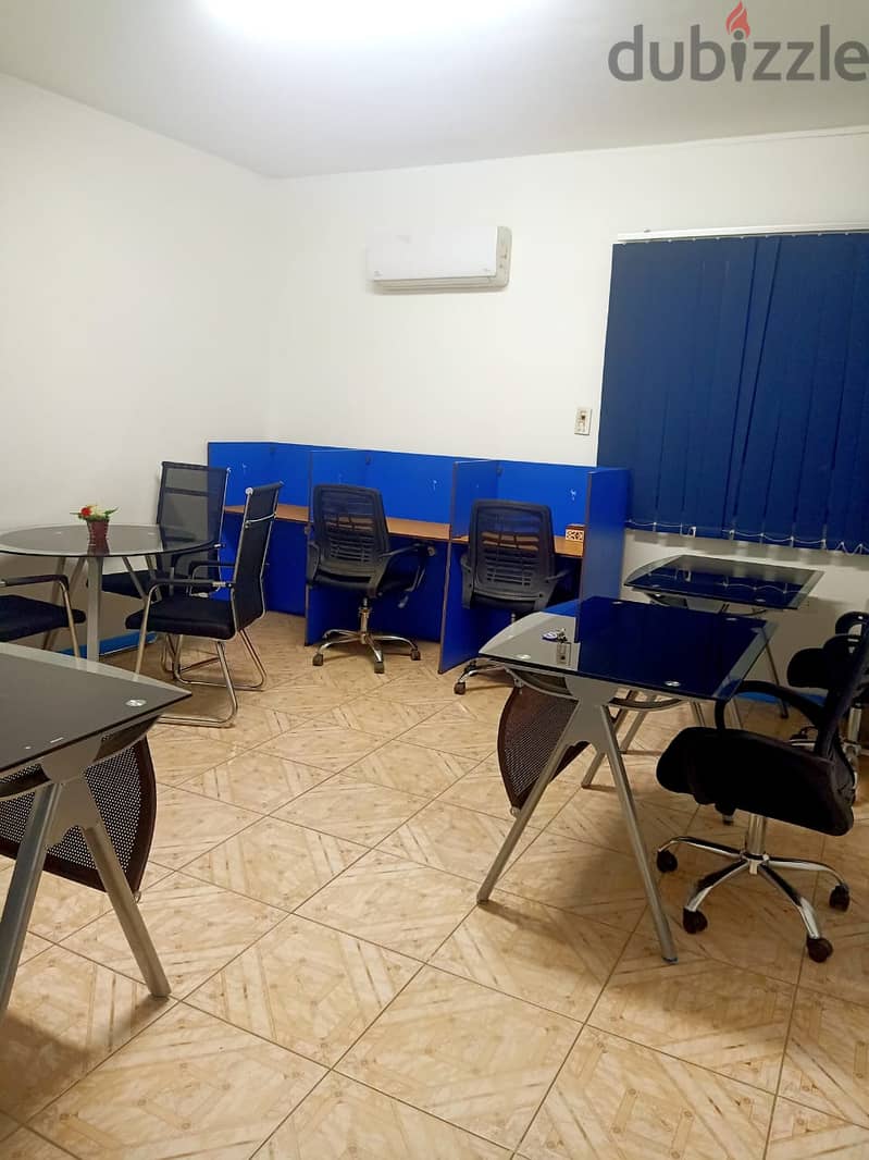 مكتب مفروش ومكيف work space للايجار بمدينة نصر والايجار شامل كل شىء 7
